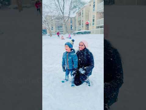 💥Snow la விளையாட ஒன்னு கூடிடாங்க😂😂#shorts #ytshorts #usatamilvlog #tamilshorts #trending #minivlog