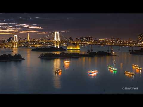 Tokyo Rainbow Bridge Timelapse