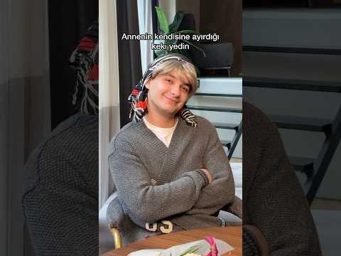 Annenin kendisine ayırdığı keki yedin 🧁