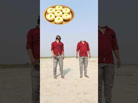 Making duplicate cute brothers 😄 & eating biscuits , sandesh #youtubeshorts #shorts