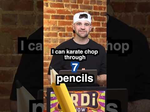 Karate Chop through 9 Pencils at ONE TIME!? 😂