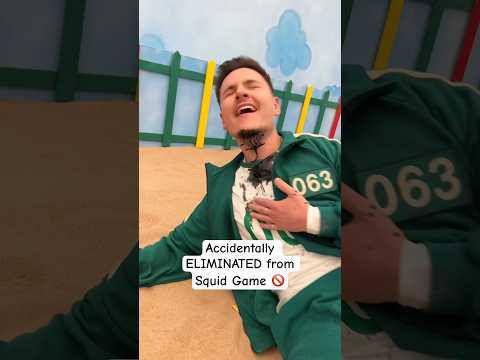 SQUID GAME ELIMINATION WAS AN ACCIDENT 🚫😭 #Shorts #squidgamechallenge #squidgamethechallenge