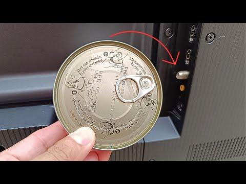 🔥 Coloque uma lata de atum atrás da TV e todos ficarão surpresos com o resultado!