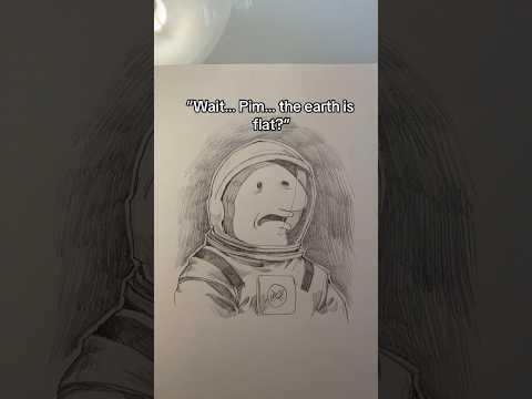 “The earth is flat, Charlie” (Smiling Friends)