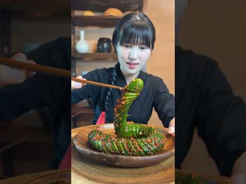 회오리 오이무침 Let's cook spicy twister cucumber with music🎵