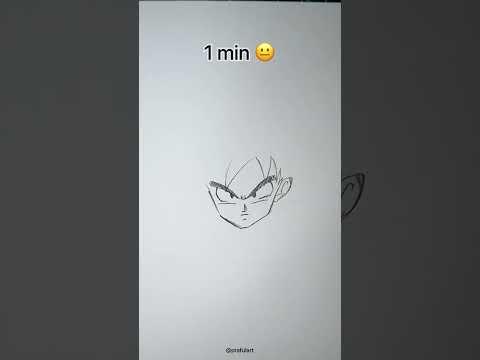How to Draw Goku in 10sec, 10mins, 10hrs #shorts