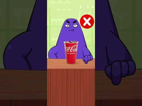 Grimace is Looking for his Drink (Grimace Shake) #grimaceshake #shorts