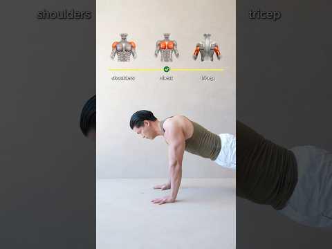 📌Push-ups for more SHOULDERS vs. CHEST vs. TRICEPS👌