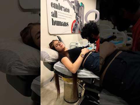 3 Tattoo 😰ek sath bnwa liye ,bohot dard hua😭part 1 #shilpachaudhary #longhairunicorn #shorts