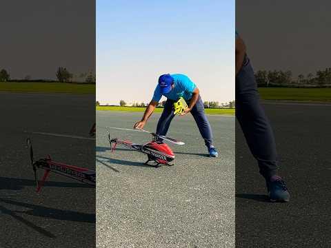 The start up of my electric Rc helicopter !! 😆