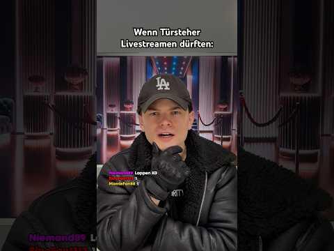 DIE TÜRSTEHER IM LIVESTREAM 😨😂 #shorts #shortvideo #youtubeshorts