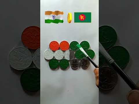 Indian 🇮🇳 Bangladesh 🇧🇩 Flag Drawing Republic Day Drawing #shorts #viralshorts #mrmukesharts