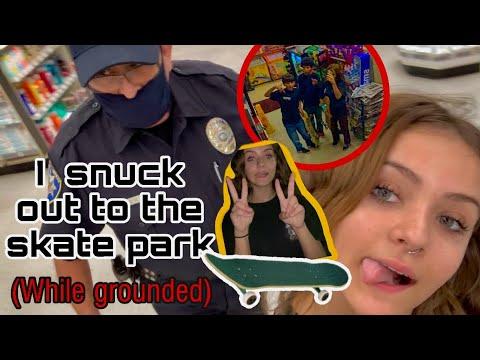 Sneaking out while grounded COPS CAME!! (vlog)