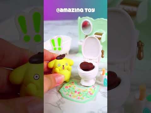 Satisfying With Unboxing & Review Miniature Toilet Cleaning Playset Video ASMR No Music #asmr