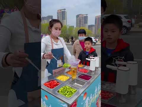 🥰 Satisfying with street food 🥳 #streetfood #satisfying #satisfyingvideo