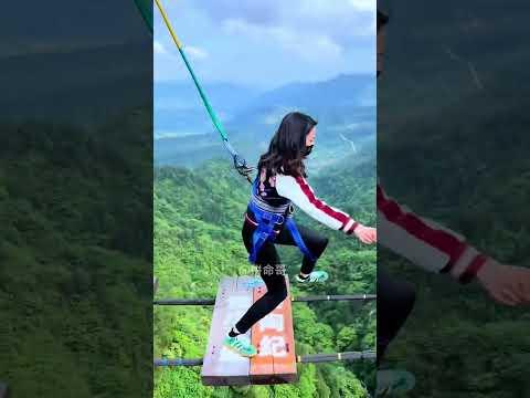 Bungee Jumping With Rope In Beautiful Place:Asmr Bungee Jumping#Bungee