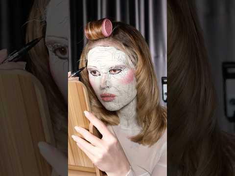 YÜZÜM MAHVOLDU!! Kırık porselen bebek makyajı #2