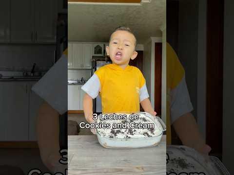 3 Leches de Cookies and Cream 😋 #cocinandoconmatthew #cookies #cream #tarta #torta #oreo