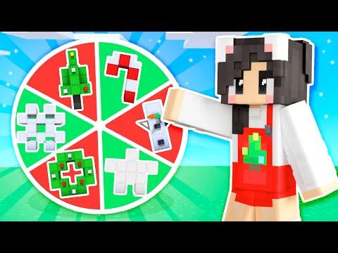 ❤️Wheel Spin Decides My Minecraft Christmas House!