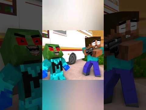 Monster School.To Save Herobrine Infected With Zombie Virus.#minecraft #animation #shorts #gaming