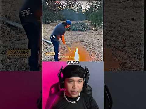 Bro Ini Menyesal Main Bola Golf Api Di Tengah Hutan 😱 #shorts