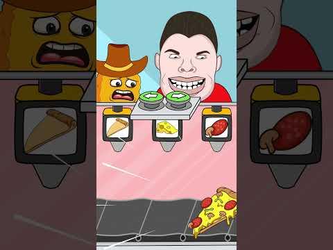 ¿Hamburguesa o Pizza ? Nikocado Avocado Vs Gegagedigedagedago Nuggets : ¿Qué vas a elegir ?