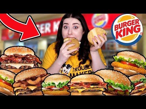 BURGER KİNG'DEKİ TÜM MENÜLERİ YEDİM ! | mukbang