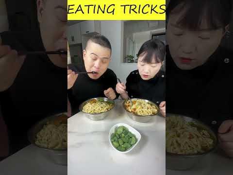 The stingy husband kept switching, but still couldn’t get the chicken legs. #food #funny