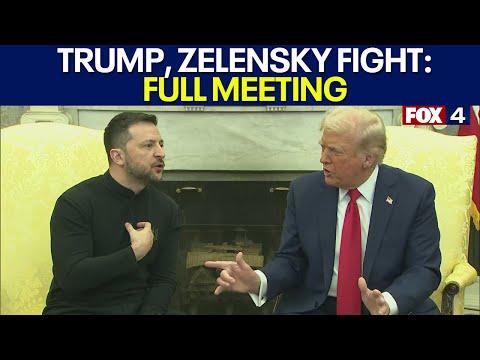 Trump, Zelensky shouting match at the White House: FULL