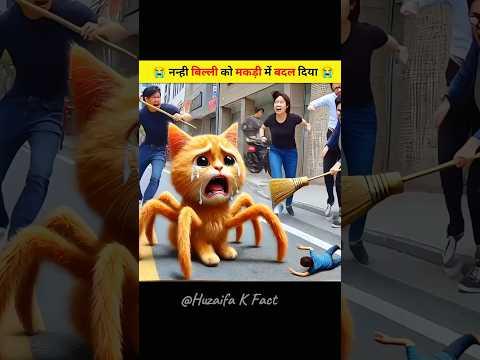 The doctor turned a little cat into a spider 🐈🥲 #shorts