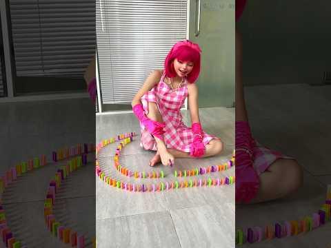 😍An Amazing Domino Machine! 🟣🟢| Fascinate You #funnymemes #trending #shorts