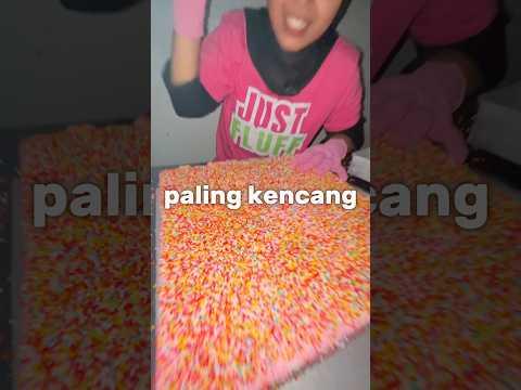 MANA YG PALING KENCENG?🤔 NAMPARIN MARSHMALLOW ! #justfluff #marsmallow #marshmallowfluff