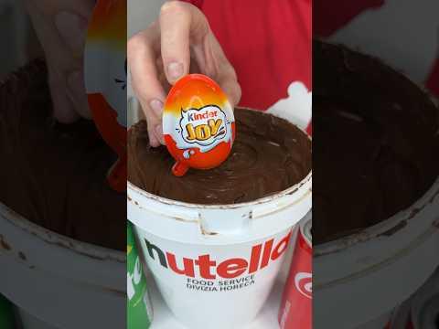 #nutella and Kinder Surprise Chocolate 🍫🍭#chupachups