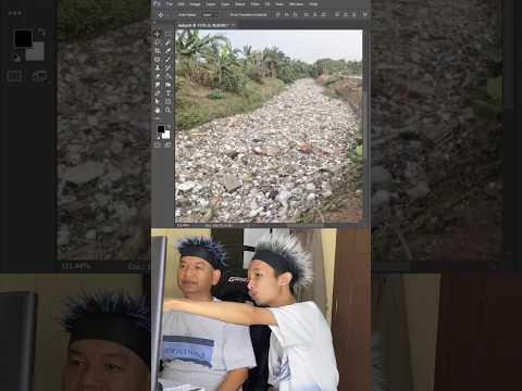 Bersihin sampah di kali #editorpemula #editpoto
