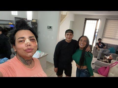 Me vino a visitar Karina y el Brayan ￼