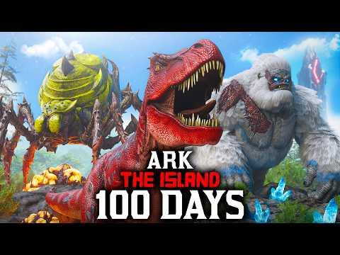 I Spent 100 Days Beating Ark The Island... Here's What Happened