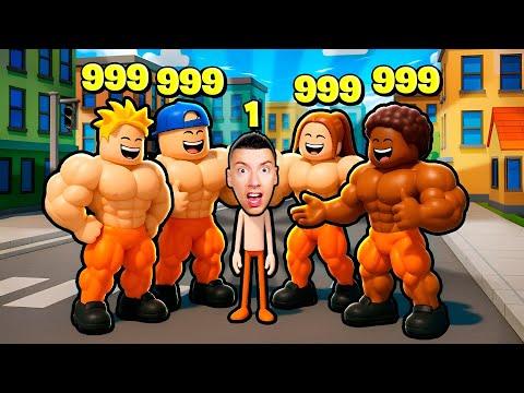 J'AI ESSAYÉ DE DEVENIR LE PLUS MUSCLÉ DE LA VILLE SUR ROBLOX 😭😭😭