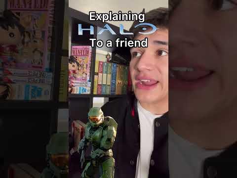 Explaining Halo to a friend #senpapi #halo #gaming #videogames #masterchief