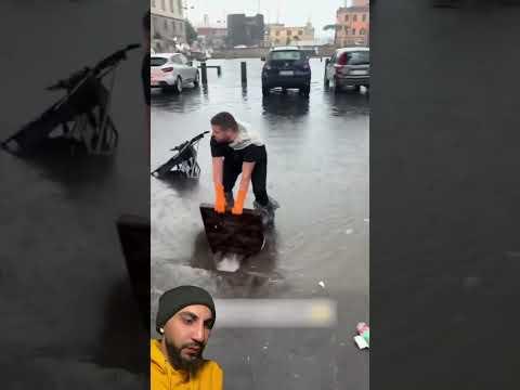 Man saves the city from excessive rain￼