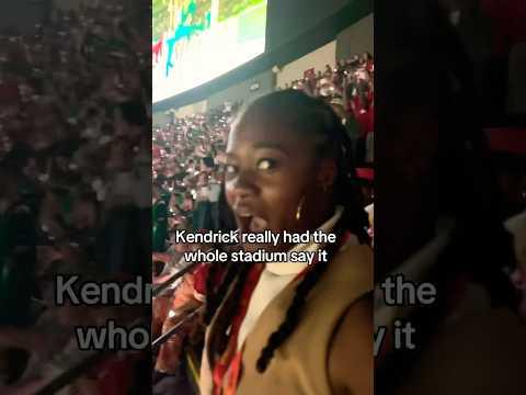 Everyone at Super Bowl screamed ‘A MINOR’ during Kendrick Lamar’s Not Like Us 😳 #kendricklamar #nfl