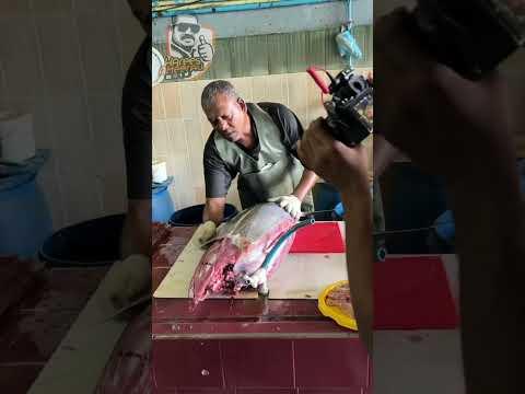 Fish cutting skills | 40Kg Giant Tuna Fish Cutting | M4Tech |Harees Ameerali