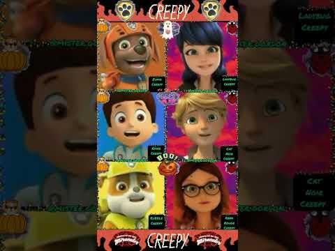 Paw Patrol Ryder Creepy Vs Miraculous Cat Noir Creepy/TikTok Bad Romance Challenge. #shorts YouTube
