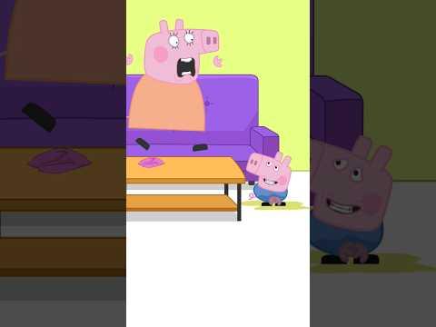 George Pig Makes a mess #peppapig #animationmeme #peppapigparody #funnycartoon