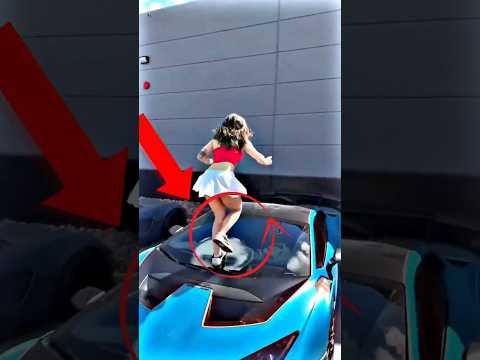 ভিডিও বানাতে গিয়ে Lamborghini শেষ!😱 #shortvideo #lamborghini