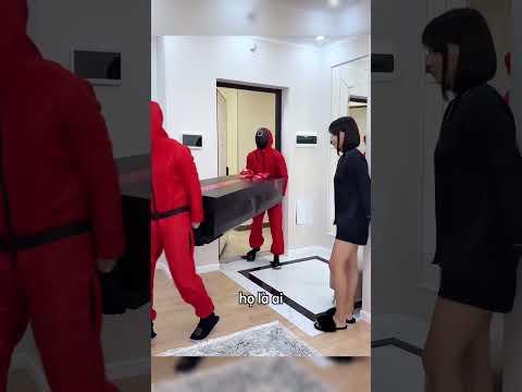 Cô gái đã sốc khi thấy chiếc hộp từ Squid Game #shorts