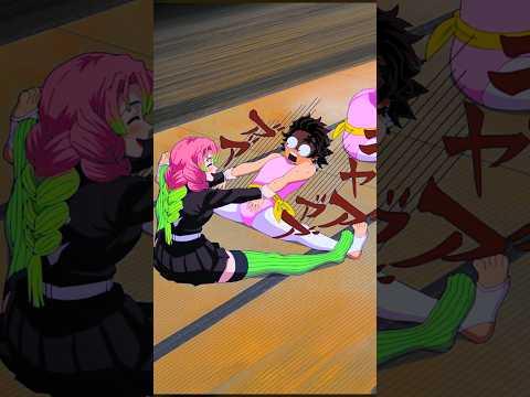 Tanjiro training with Mitsuri Kanroji / Love Hashira and Tanjiro Kamado flexibility