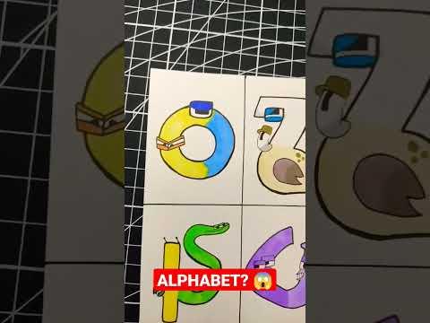 DRAWING ALPHABET LORE CURSED PT2 #shorts