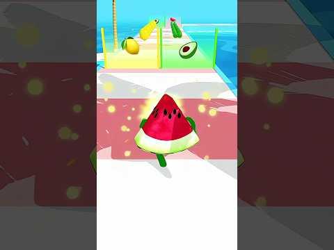 ENJOY SUMMER FRUIT 🍓 ON OCEAN BEACH LVL-03 #game #funnyvideo #어몽 #어몽어스