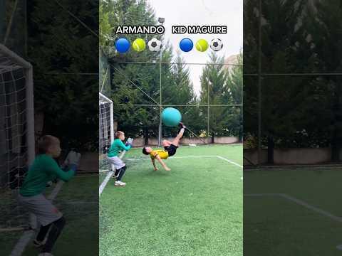 MULTI-BALL FLICK VS GOALKEEPER 🙈🧤 #fyp #foryou #football #challenge