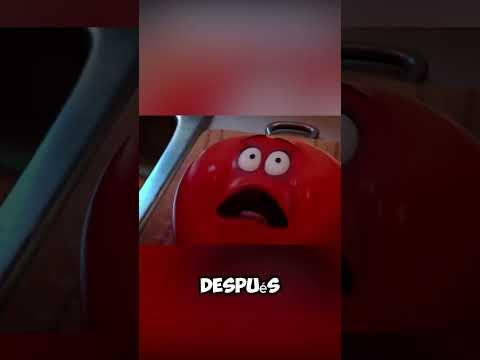 ¿Un tomate vs su ataque? 🍅🔥 ¡Descúbrelo!" #viralvideo #shortsvideo